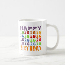 Happy Sixteenth Birthday! mugs