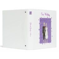 Happy Skeletons Halloween Wedding Binders