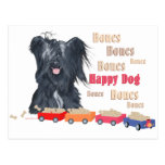 Happy Skye Terrier - Bones! Postcards