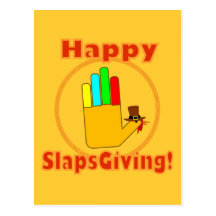 Happy Slapsgiving Design Post Cards