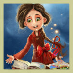 happy smile girl portrait Poster posters
