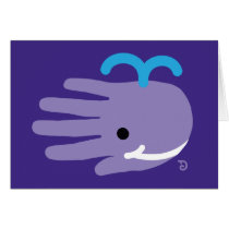 Happy Smile Whale Greeting Cards