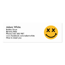 Happy smiley business card
