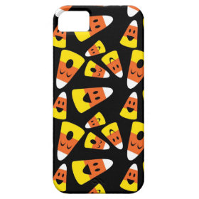 Happy smiley candy corn orange Halloween pattern iPhone 5 Cases