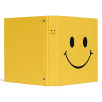 Happy Smiley Face binder by BluePlanet Happy Smiley Face binder