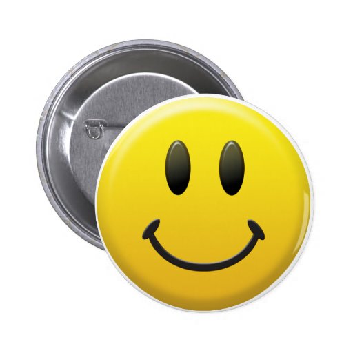 Happy Smiley Face Button Zazzle