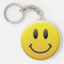 Happy Smiley Face Key Chain