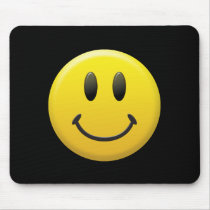 Happy Smiley Face Mouse Mats