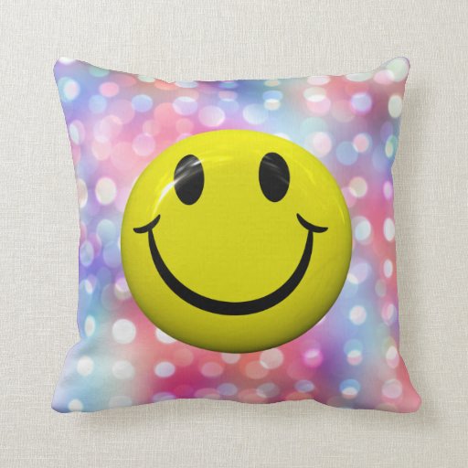 Happy Smiley Face Pillow Zazzle