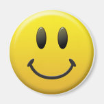 Happy Smiley Face Refrigerator Magnet