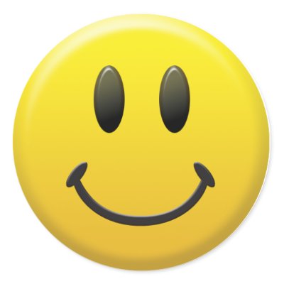 Happy Smiley Face Round Stickers
