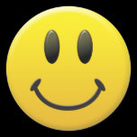 Happy Smiley Face Round Stickers