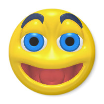 Happy smilie smiley magnets