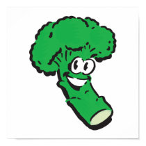 happy smiling broccoli posters