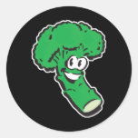happy smiling broccoli stickers