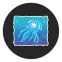happy smiling jellyfish stickers