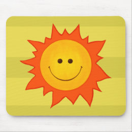 Happy Smiling Sun Mousepads