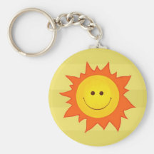 Happy Smilling Sun Keychain