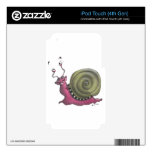Happy snail iPod touch 4G decal