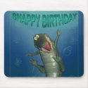 Happy Snappy Birthday crocodile mousepad mouse by moonlake Happy Snappy Birthday crocodile mousepad mouse