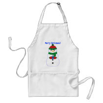 Happy Snowman Apron