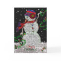 Happy Snowman Card by dreamingagain Happy Snowman Card