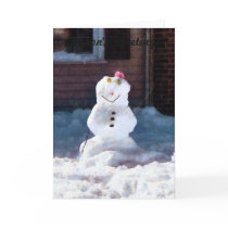 Happy Snowman cards