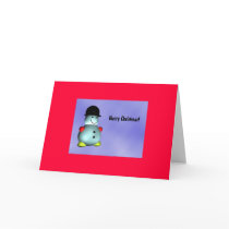 Happy Snowman Christmas Card by bigt99 Happy Snowman Christmas Card