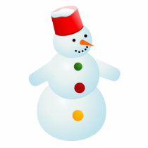 Happy Snowman - Christmas ornament photo sculptures by BluePlanet Happy Snowman - Christmas ornament photo sculptures
