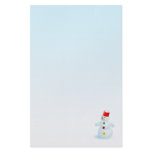 Happy Snowman Christmas stationery