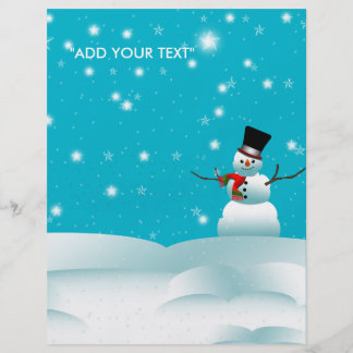 Snowman Flyers &amp; Programs | Zazzle