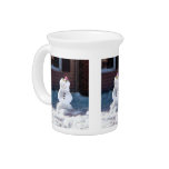 Happy Snowman Drink Pitchers