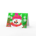 Happy Snowman Greeting Card