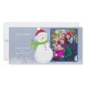 Happy Snowman Holiday Winter Photo Picture Card photo cards by allpetscherished Happy Snowman Holiday Winter Photo Picture Card photo cards