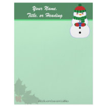 Happy Snowman Letterhead