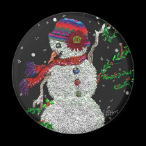 Happy Snowman Magnet