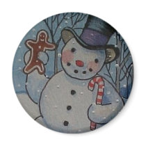 Happy Snowman Magnet