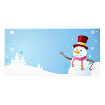 Happy Snowman photo cards by thamagikal1 Happy Snowman photo cards