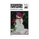 Happy Snowman Postage postage