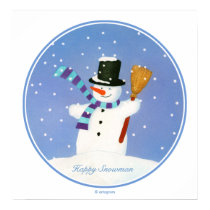 Happy Snowman posters