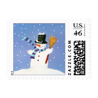Happy Snowman Stamp stamp