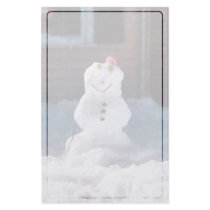 Happy Snowman stationery