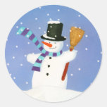 Happy Snowman Stickers