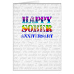 Happy Sober Anniversary Cards