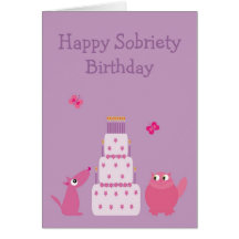 Happy Sobriety Birthday Card