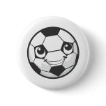 Happy Soccer Ball Smiling Pins