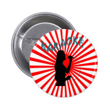 Happy Song Karaoke Pinback Button