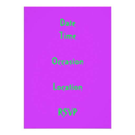 Happy Spider Invitation