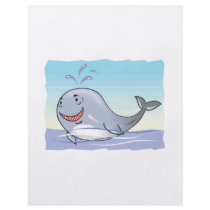 happy splashing whale custom flyer