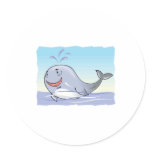 happy splashing whale stickers
